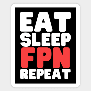 Eat Sleep Family Practice Nurse Repeat Sticker